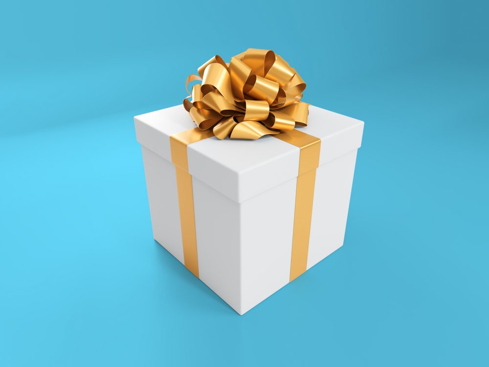 Gift Box Free Mockup