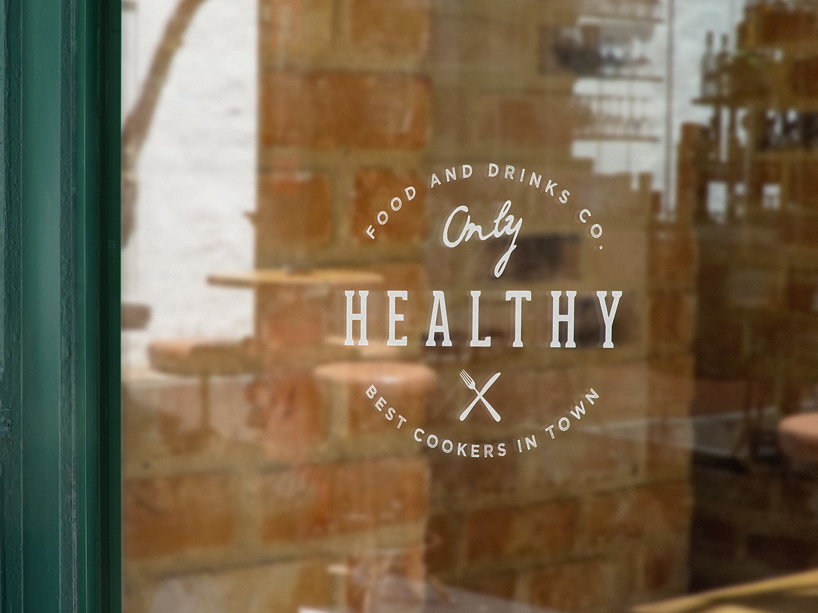 Window Sign Logo Mockups