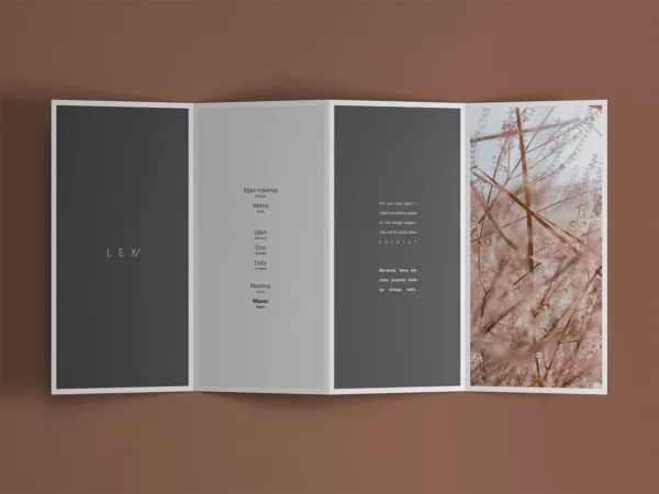 4-Fold Brochure Mockup