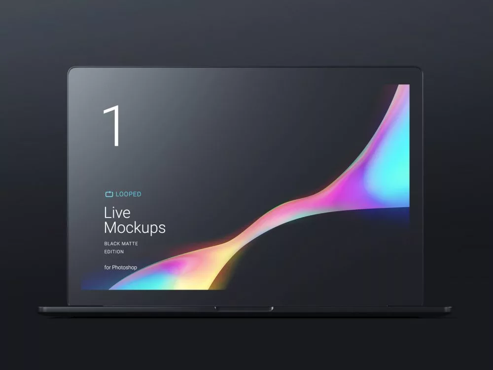8 Black Clay Apple Devices Mockups