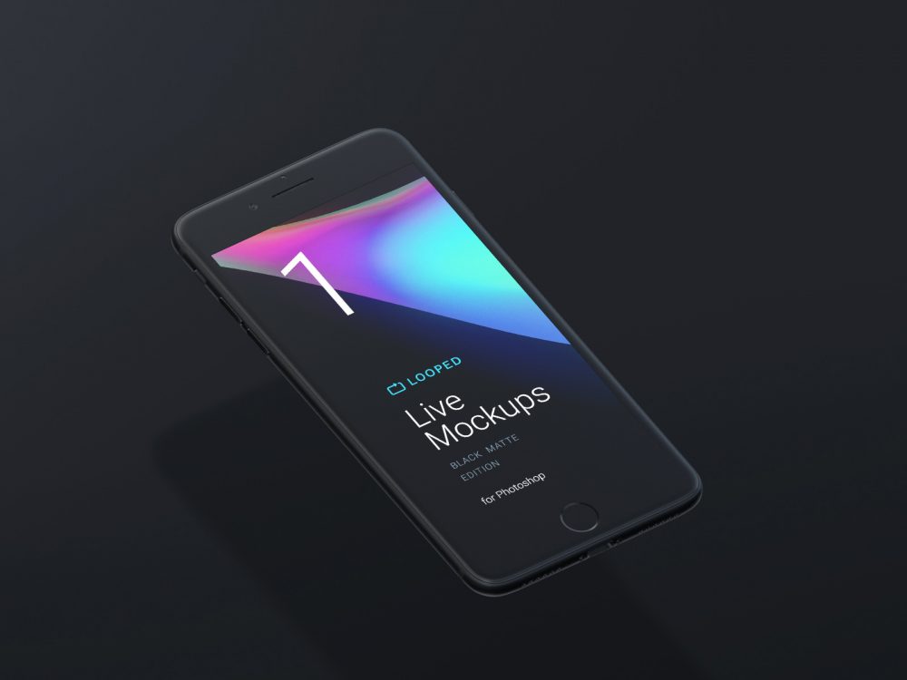 8 Black Clay Apple Devices Mockups