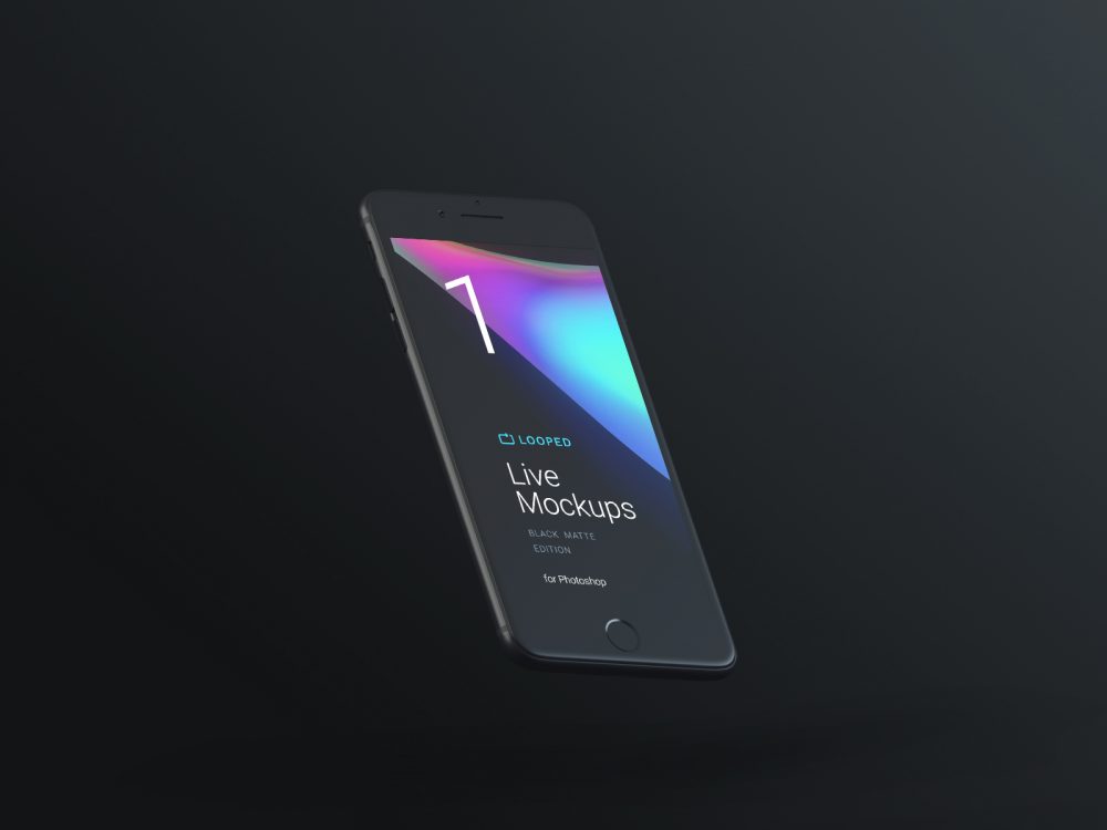 8 Black Clay Apple Devices Mockups