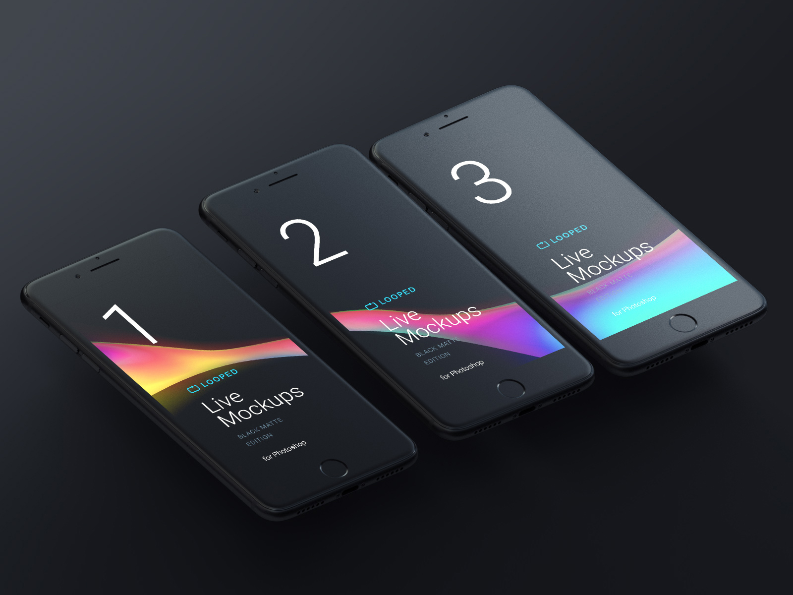 8 Black Clay Apple Devices Mockups