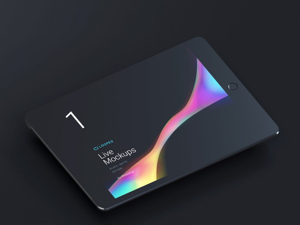 8 Black Clay Apple Devices Mockups
