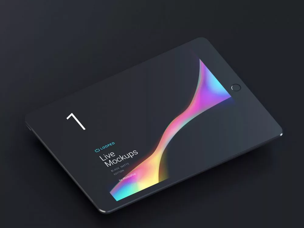 8 Black Clay Apple Devices Mockups