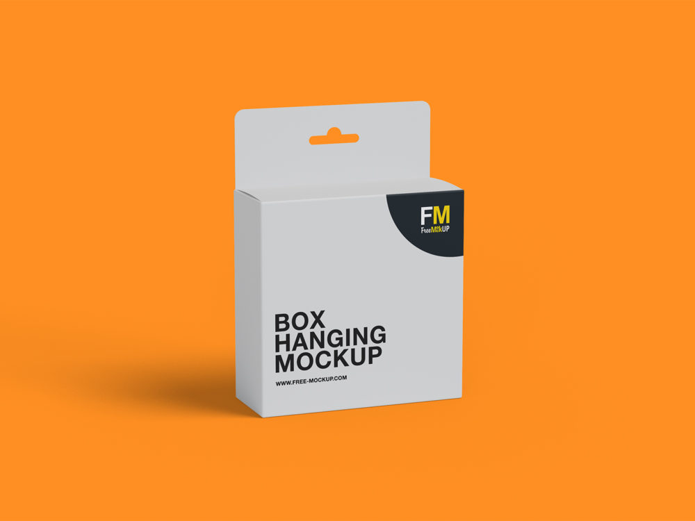 Box Hanging Free Mockup