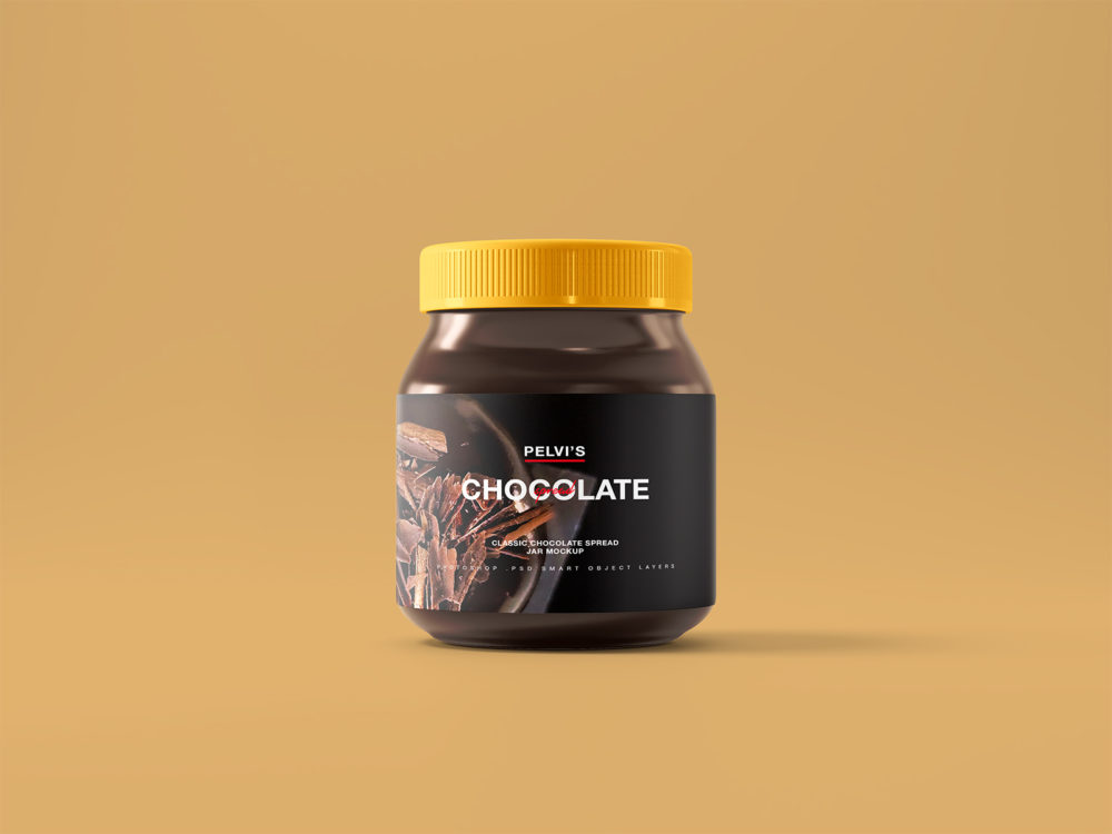 Download Chocolate Jar Free Mockup Free Mockup