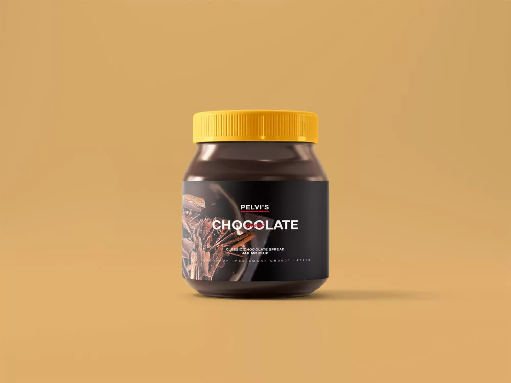 Chocolate Jar Free Mockup