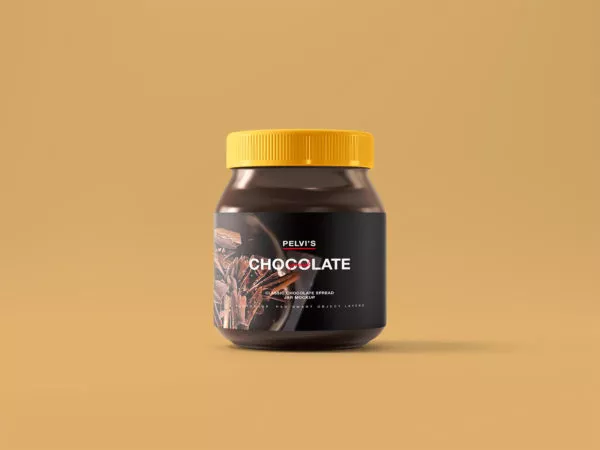 Chocolate Jar Free Mockup