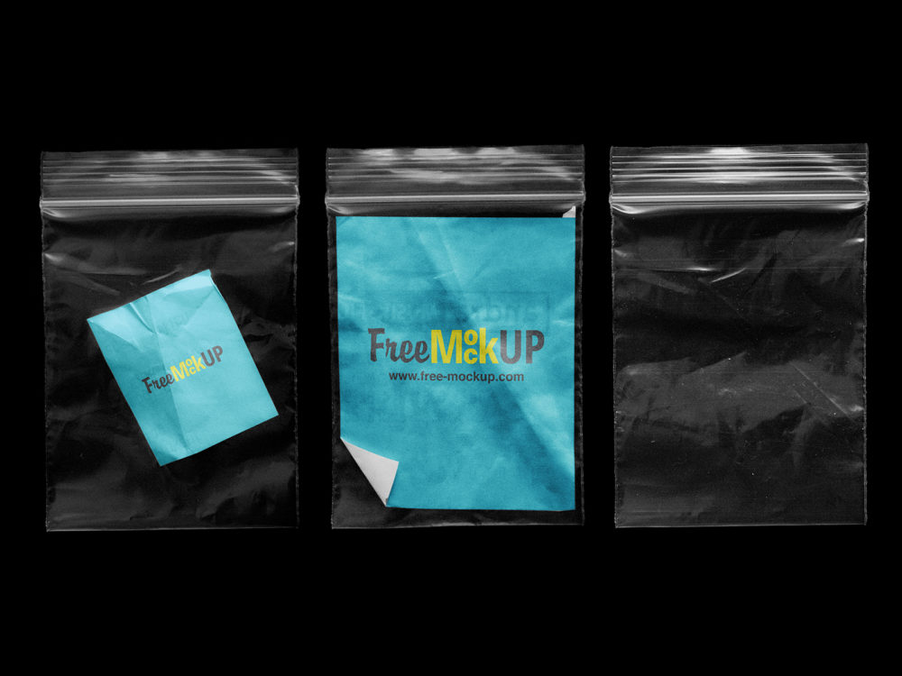 Download Clear Zip Lock Bag Mockups Free Mockup