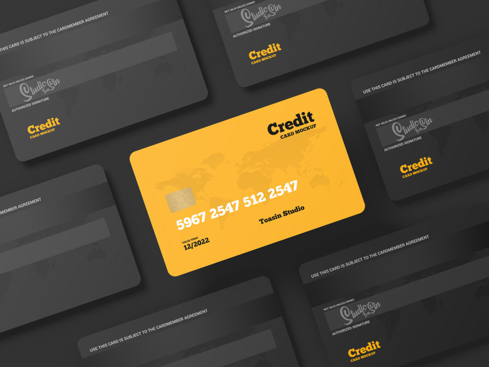 Credit Cards/Gift Cards Free Mockup