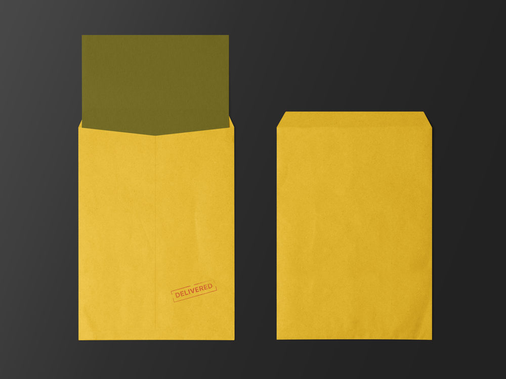 C4 Envelope Free Mockups