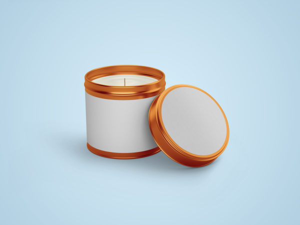 Free Candle Tin Jar Mockup