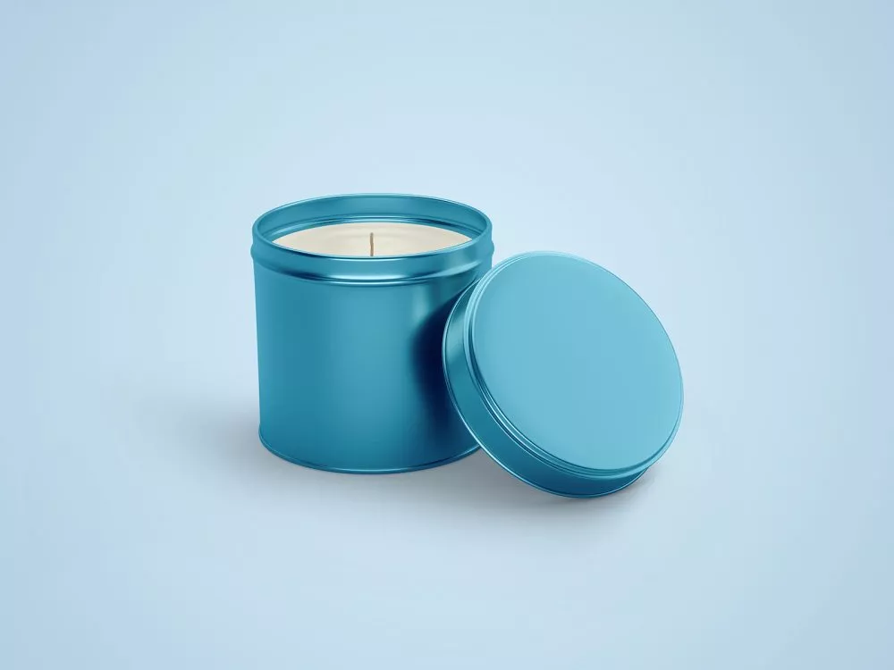 Free Candle Tin Jar Mockup