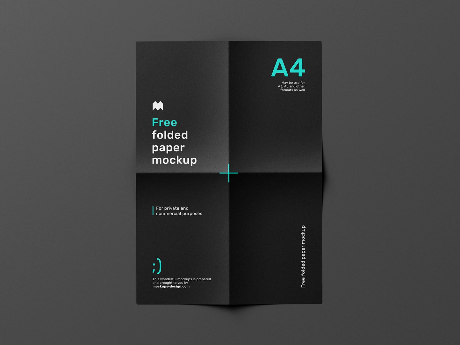 Download Free Folded Paper Mockup | Free Mockup