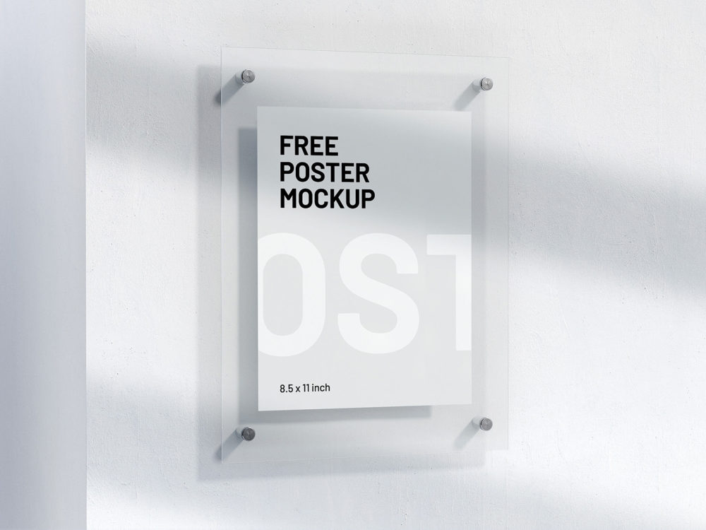 Free Letter Size Poster Mockup