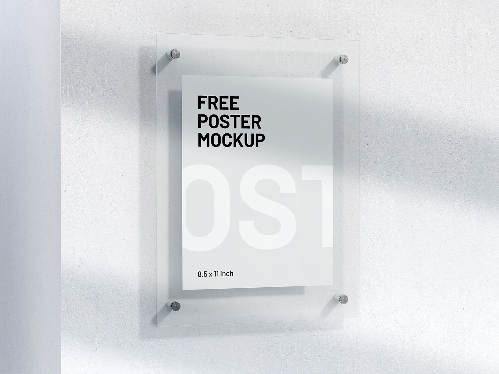 Download Free Letter Size Poster Mockup Free Mockup