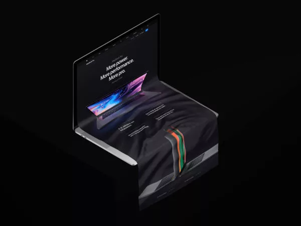 Free MacBook Long Scroll Mockup