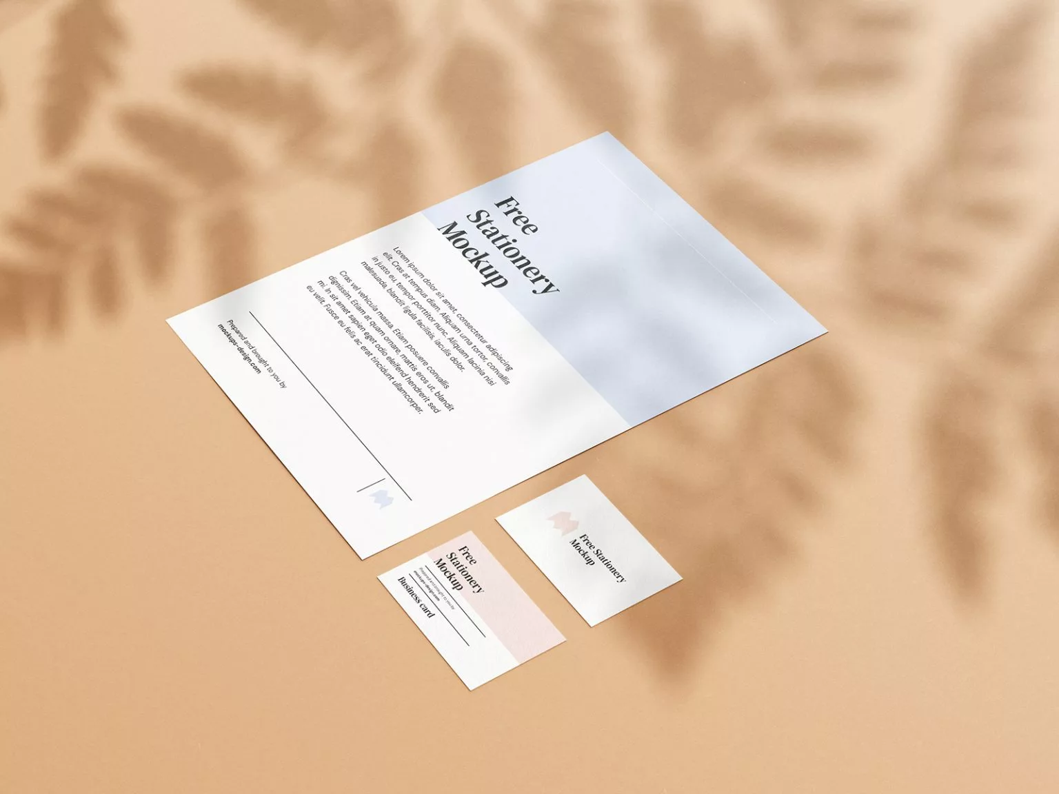 Free Simple Stationery Mockup 04 Free Mockup
