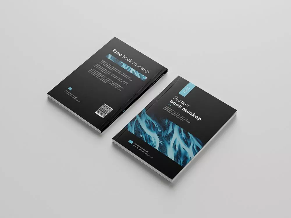 Free Softcover Book Mockup Set