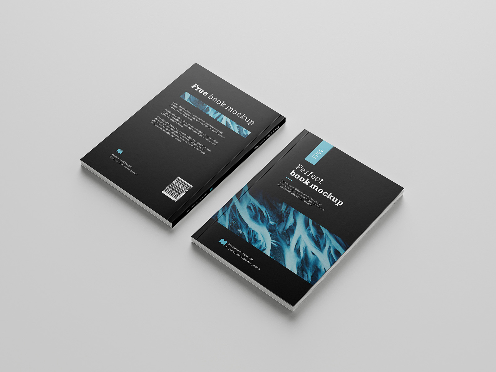Free Softcover Book Mockup Set