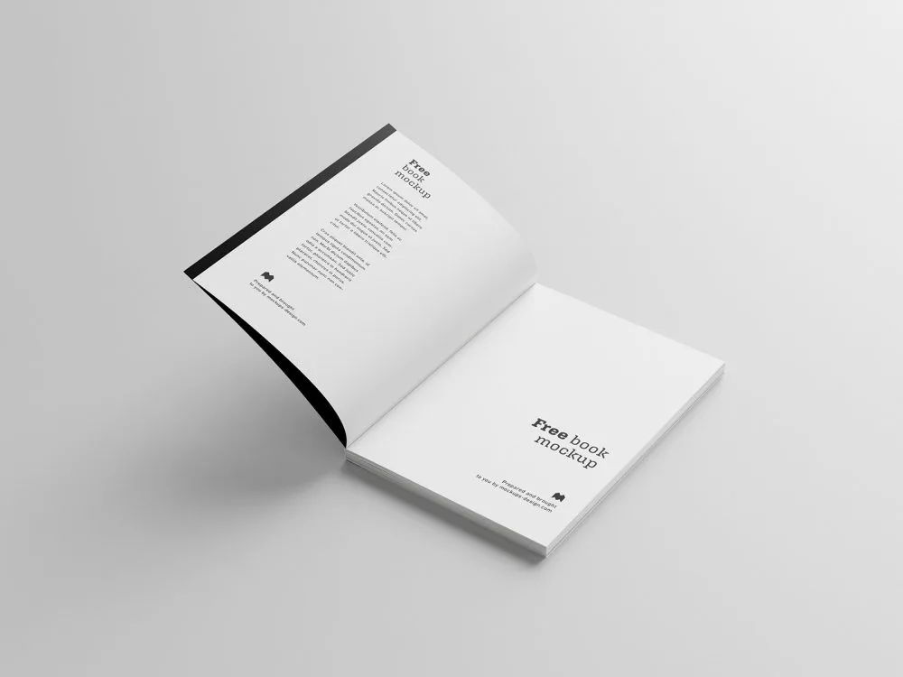 Free Softcover Book Mockup Set