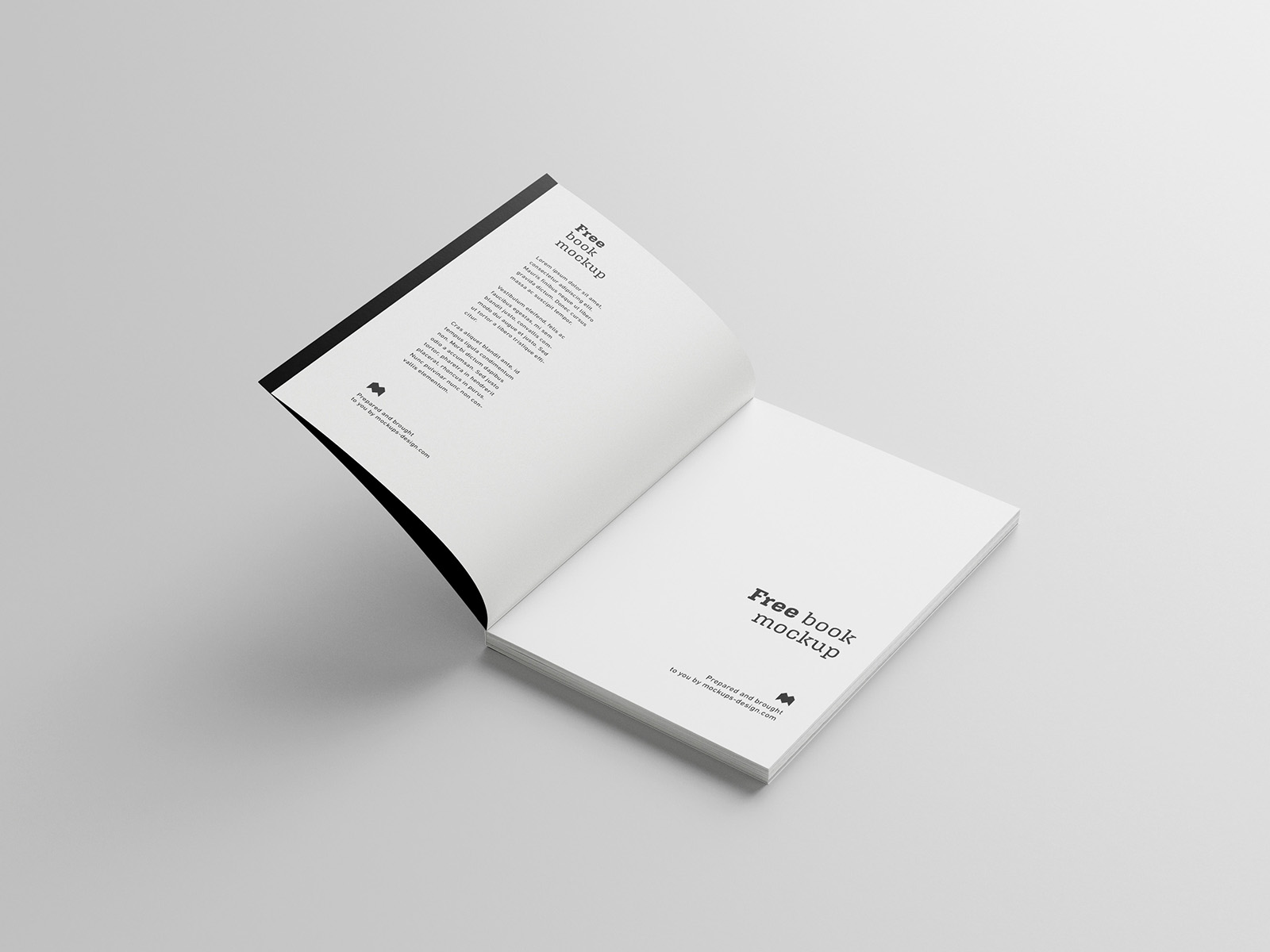 Free Softcover Book Mockup Set