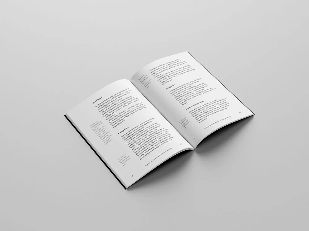 Free Softcover Book Mockup Set