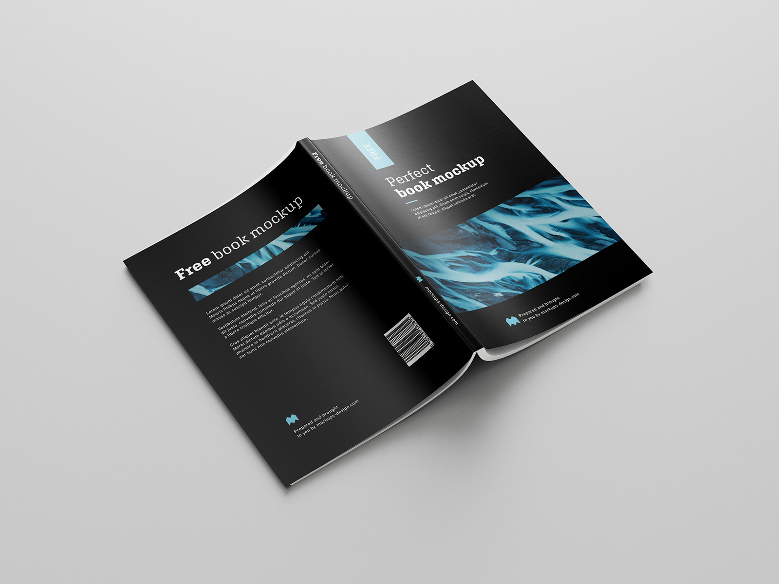 Free Softcover Book Mockup Set