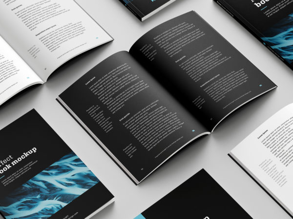 Free Softcover Book Mockup Set