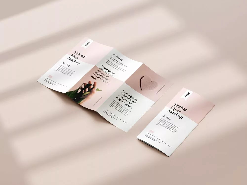 Free Tri-Fold DL Flyer Mockup