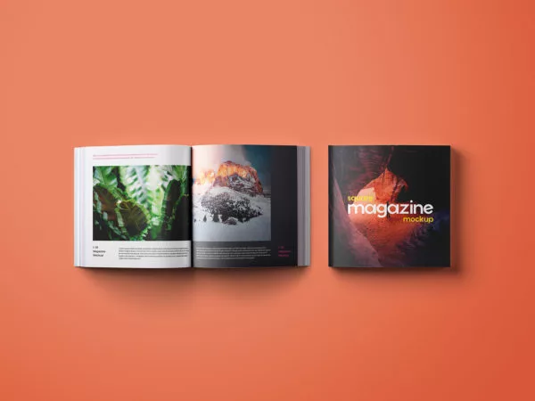 Square Magazine Mockups