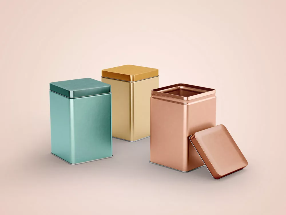 Tin Canister Packaging Mockups