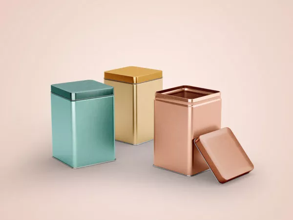 Tin Canister Packaging Mockups