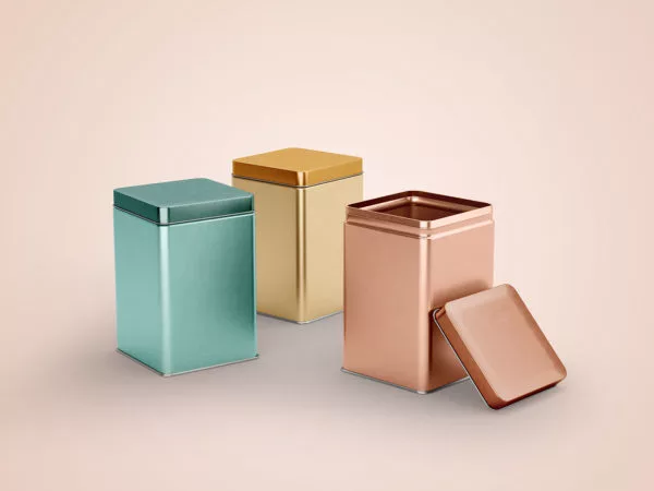 Tin Canister Packaging Mockups
