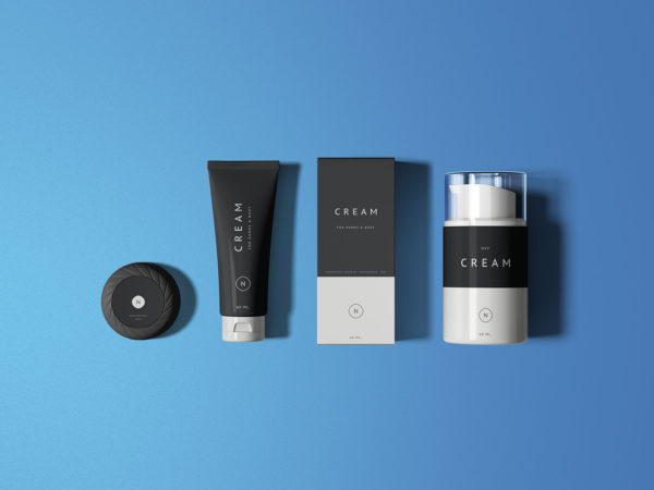 Essential Cosmetics Packaging Mockup