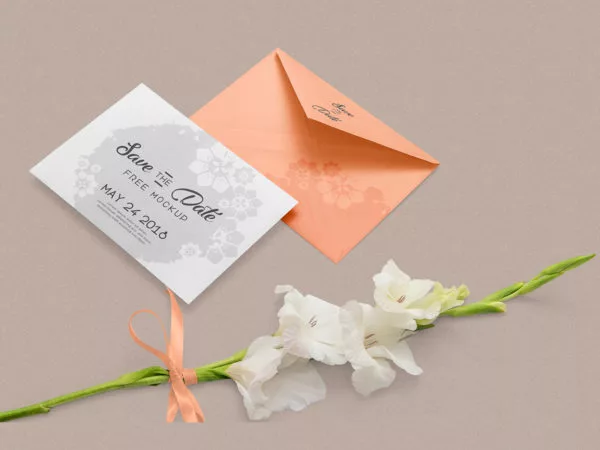 Greeting Card Mockup PSD