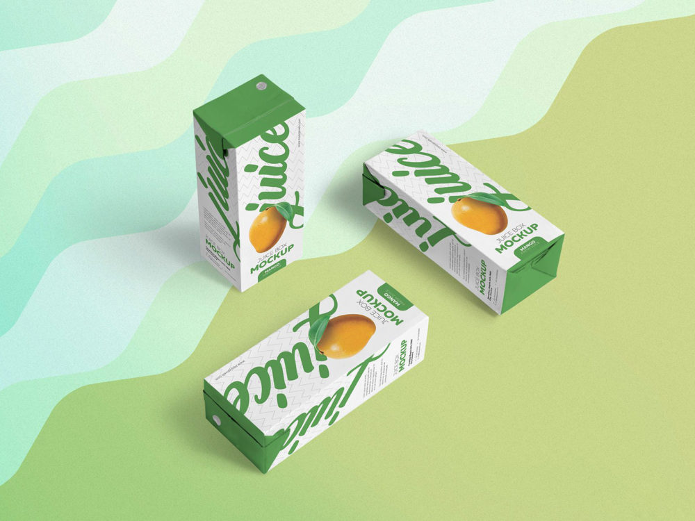 Free Juice Box PSD Mockup