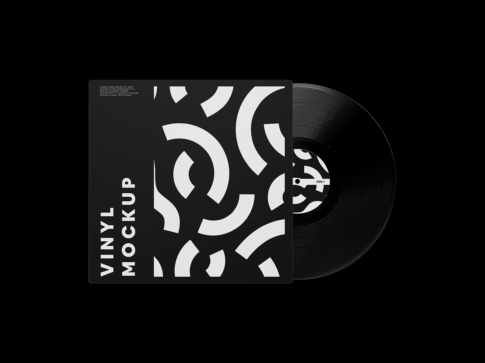 Free Vinyl Record Mockup Free Mockup