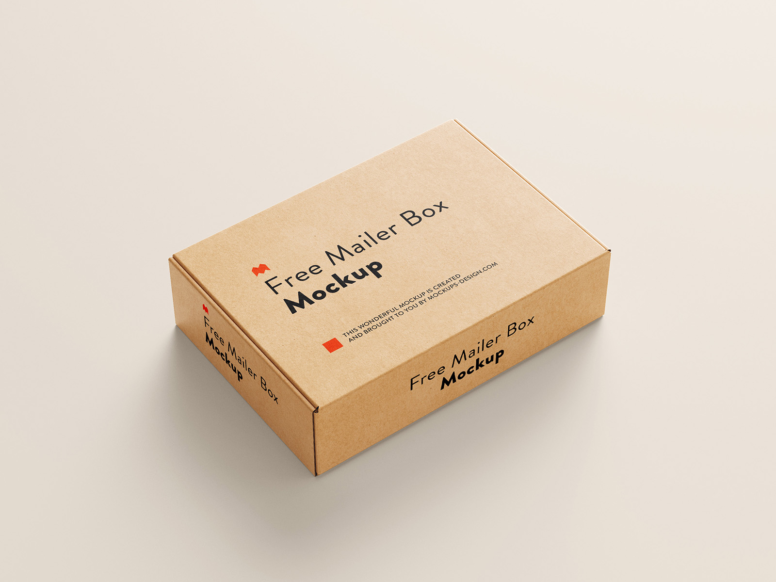 Download PSD Mailing Box Packaging Mockup | Free Mockup