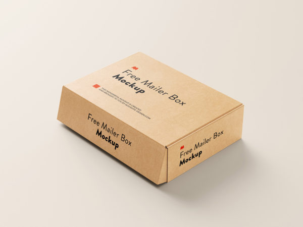 Mailer Box Free Mockup Set