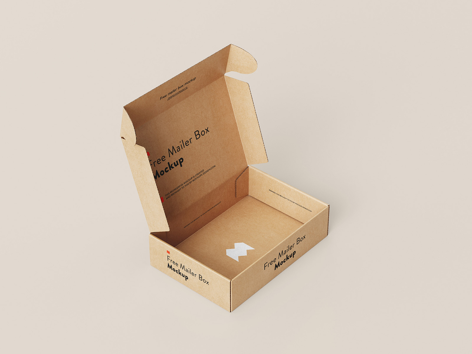 PSD Mailing  Box  Packaging Mockup  Free  Mockup 