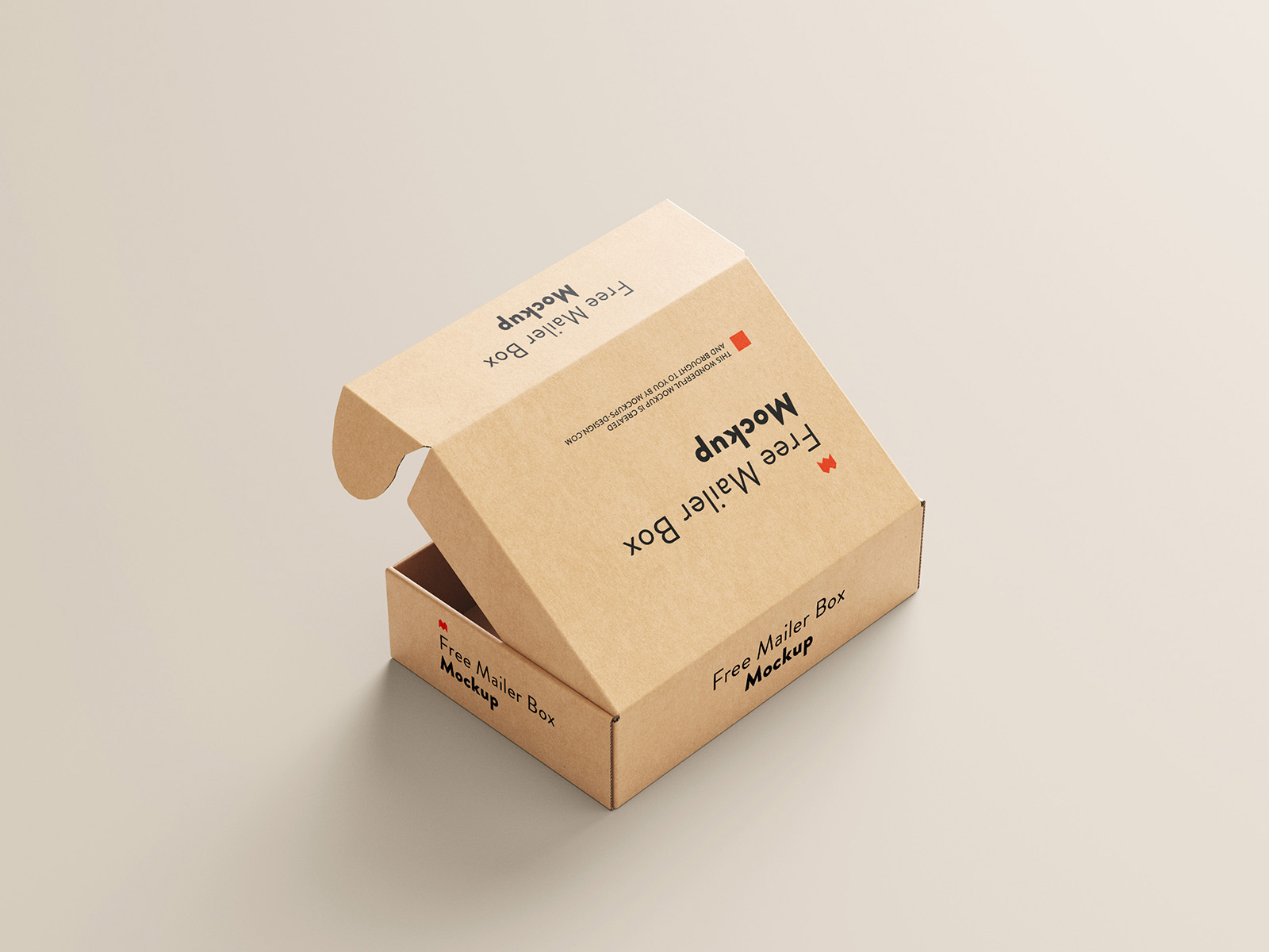 Download PSD Mailing Box Packaging Mockup | Free Mockup