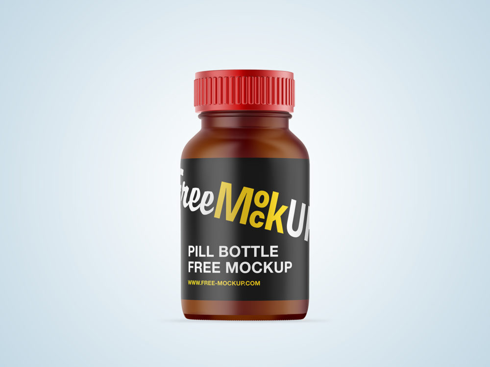 Pill Bottle Free Mockup