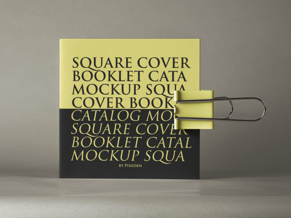 Square Brochure Free Mockup