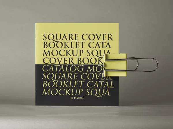 Square Brochure Mockup