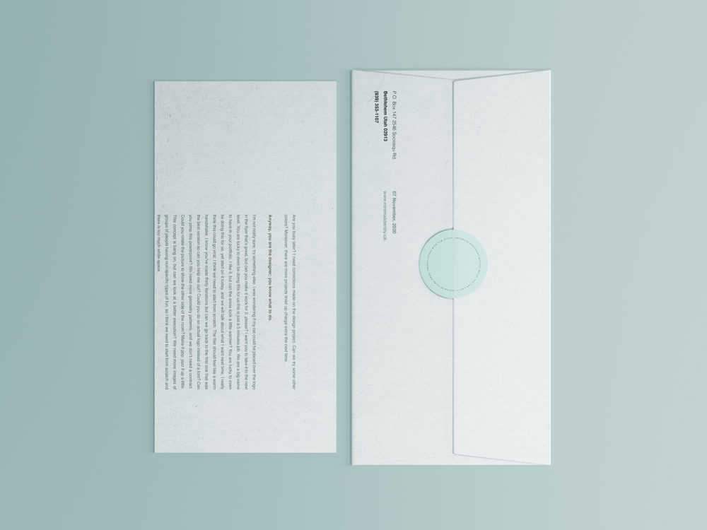 Corporate Envelope and Letter Free Mockup
