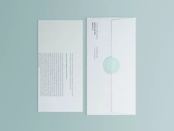 Corporate Envelope and Letter Free Mockup