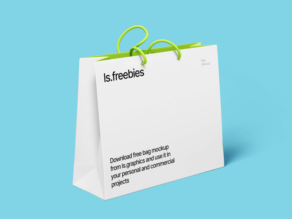 Paper bag packaging free mockup | free mockup