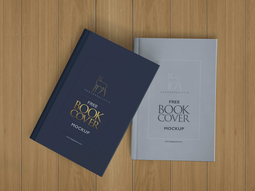 Photorealistic Hardcover Book Free Mockup